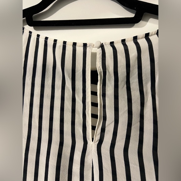Club Monaco silky striped blouse - Picture 2 of 4